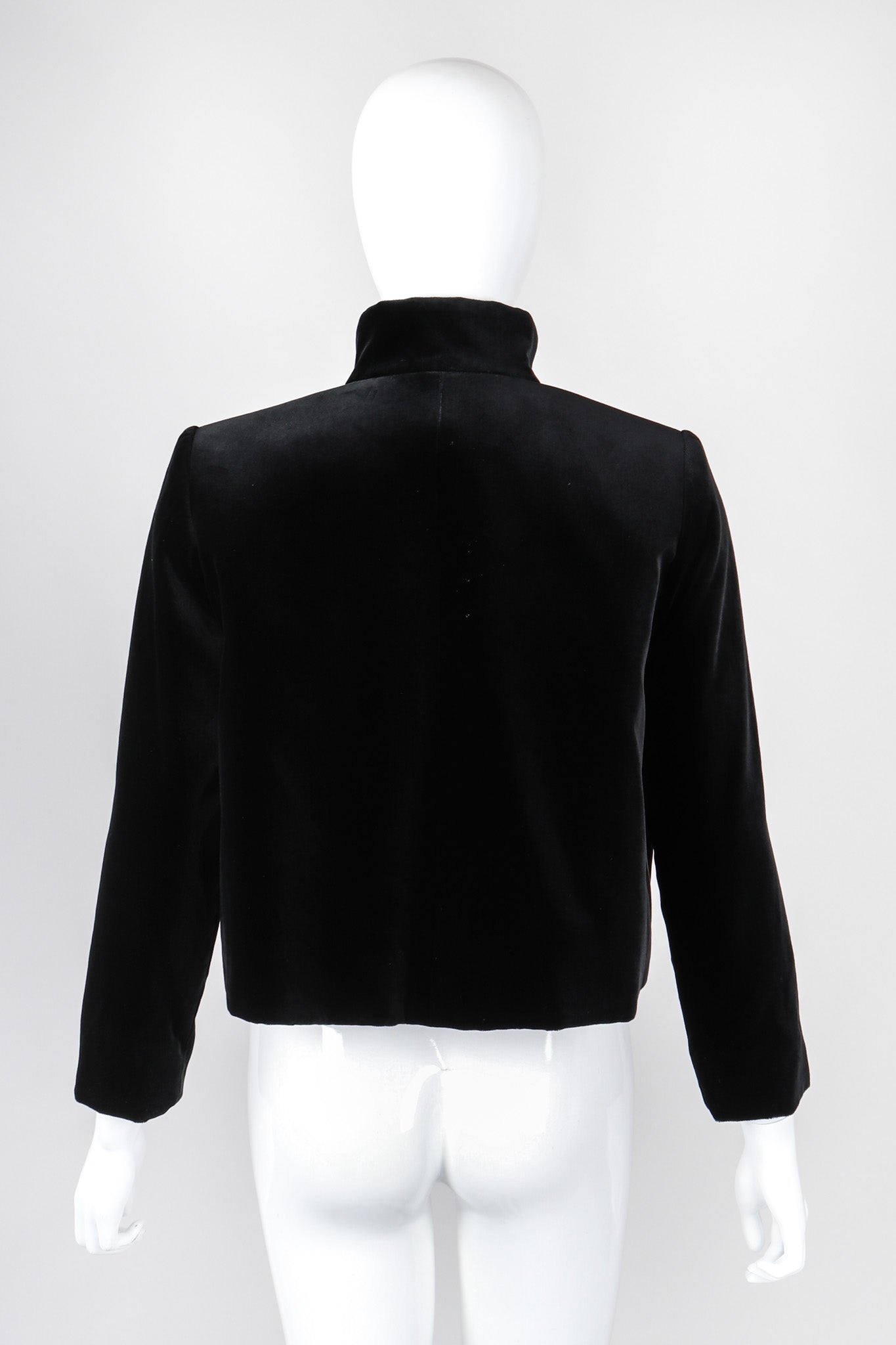 Recess Los Angeles Vintage YSL Yves Saint Laurent Velvet Cropped Swing Jacket