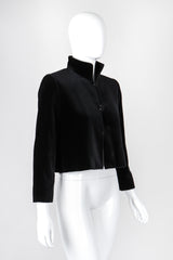 Recess Los Angeles Vintage YSL Yves Saint Laurent Velvet Cropped Swing Jacket