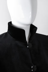 Recess Los Angeles Vintage YSL Yves Saint Laurent Velvet Cropped Swing Jacket