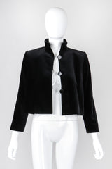 Recess Los Angeles Vintage YSL Yves Saint Laurent Velvet Cropped Swing Jacket