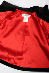Recess Los Angeles Vintage YSL Yves Saint Laurent Velvet Cropped Swing Jacket