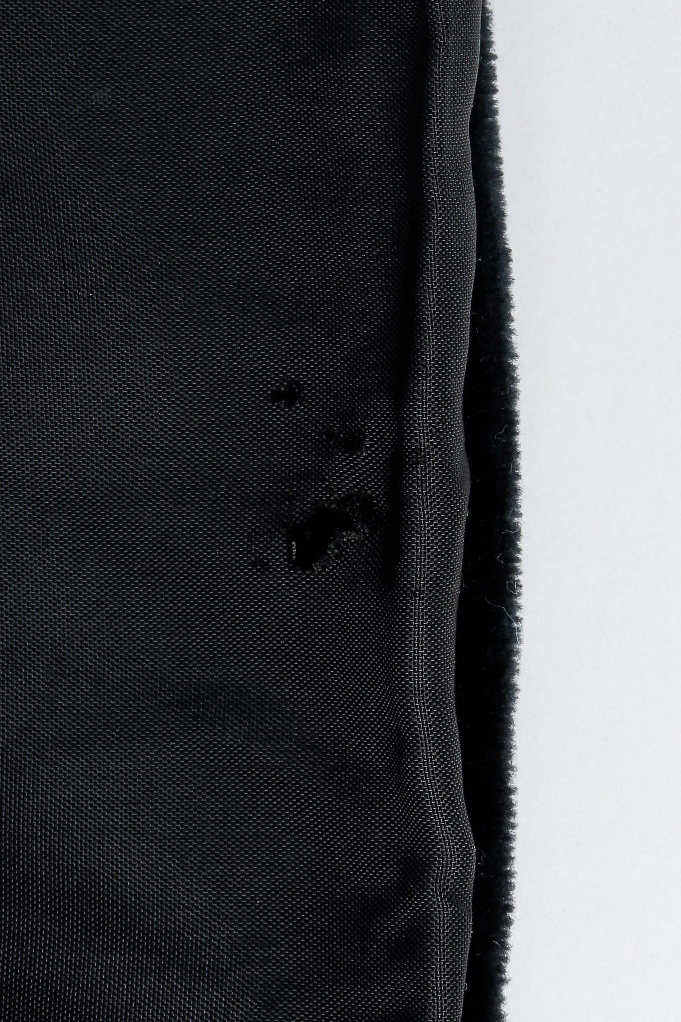 Vintage Yves Saint Laurent YSL Black Velvet Rope Tie Jacket Robe, holes in lining