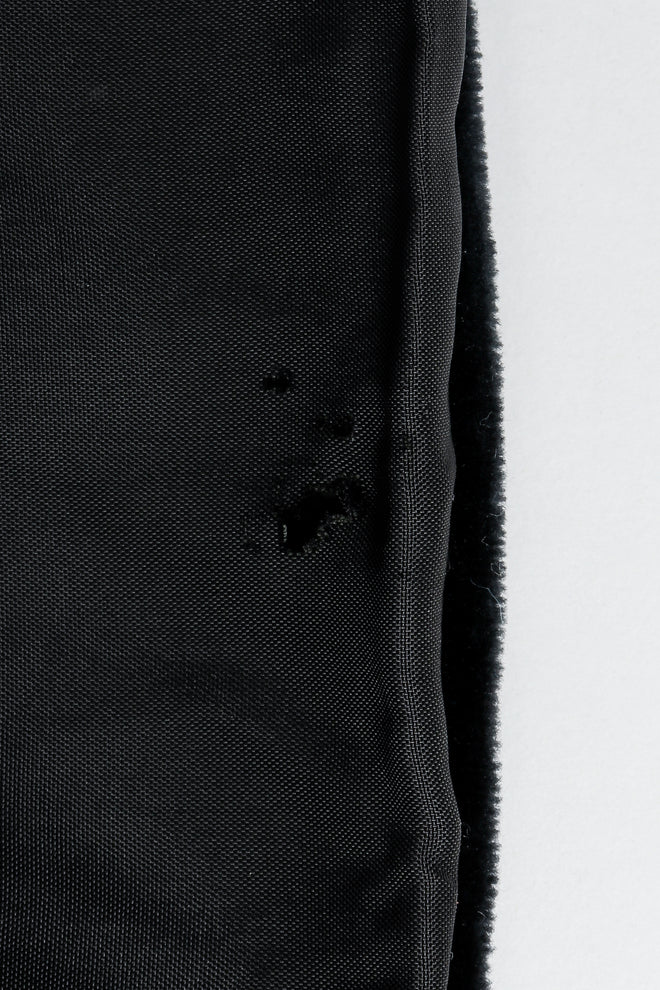 Vintage Yves Saint Laurent YSL Black Velvet Rope Tie Jacket Robe, holes in lining