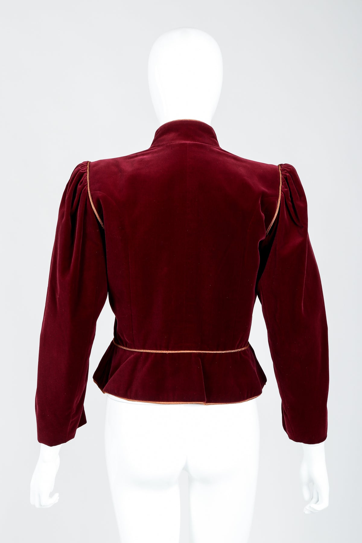 Vintage Yves Saint Laurent YSL Velvet Military Jacket Recess