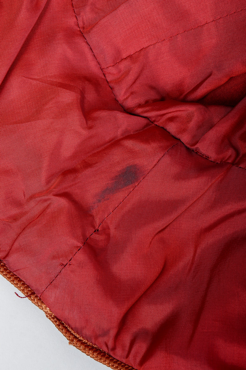 Vintage Yves Saint Laurent YSL Velvet Military Jacket stained lining