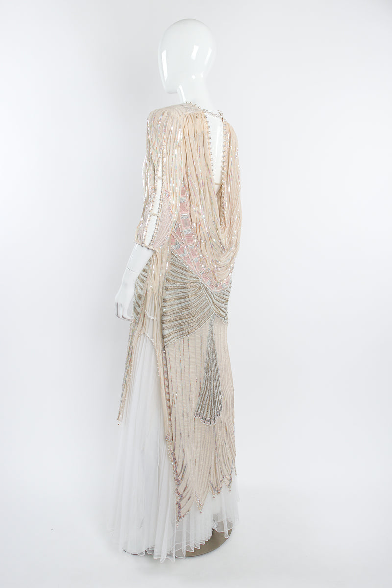 beaded cowl back dress Ava Presley 47029 Strapless Beaded Cowl Back Dress