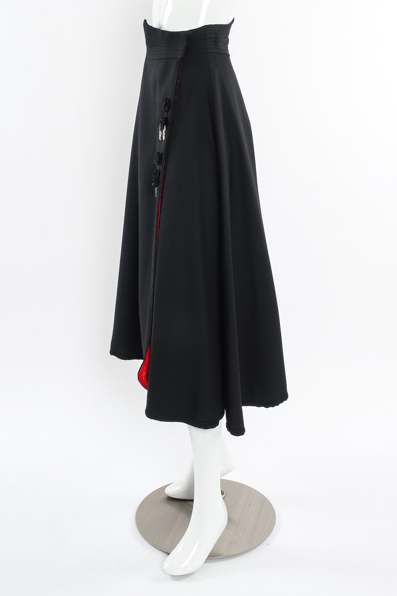 Vintage Zomar Artesania Flamenco Jacket & Skirt Wool Set mannequin side skirt @ Recess LA
