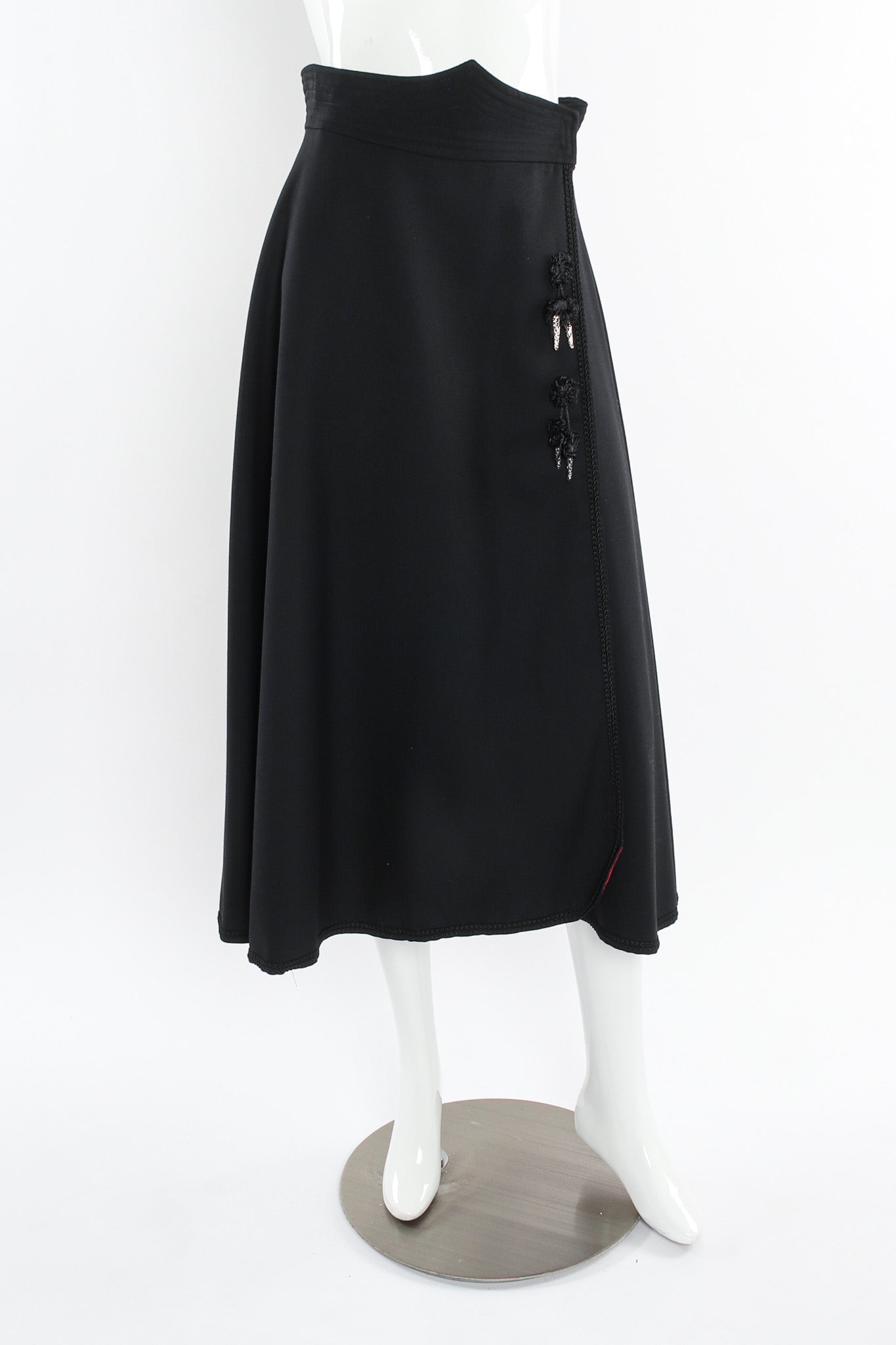 Vintage Zomar Artesania Flamenco Jacket & Skirt Wool Set mannequin front skirt @ Recess LA