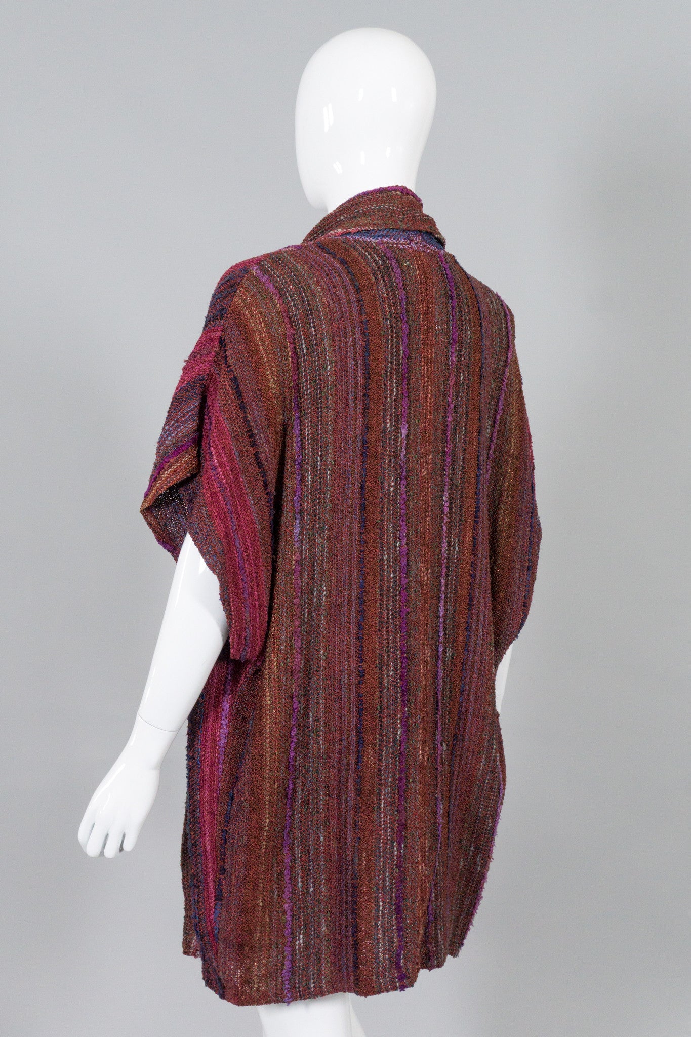 Zonda Nellis Striped Woven Kimono Sweater Vest