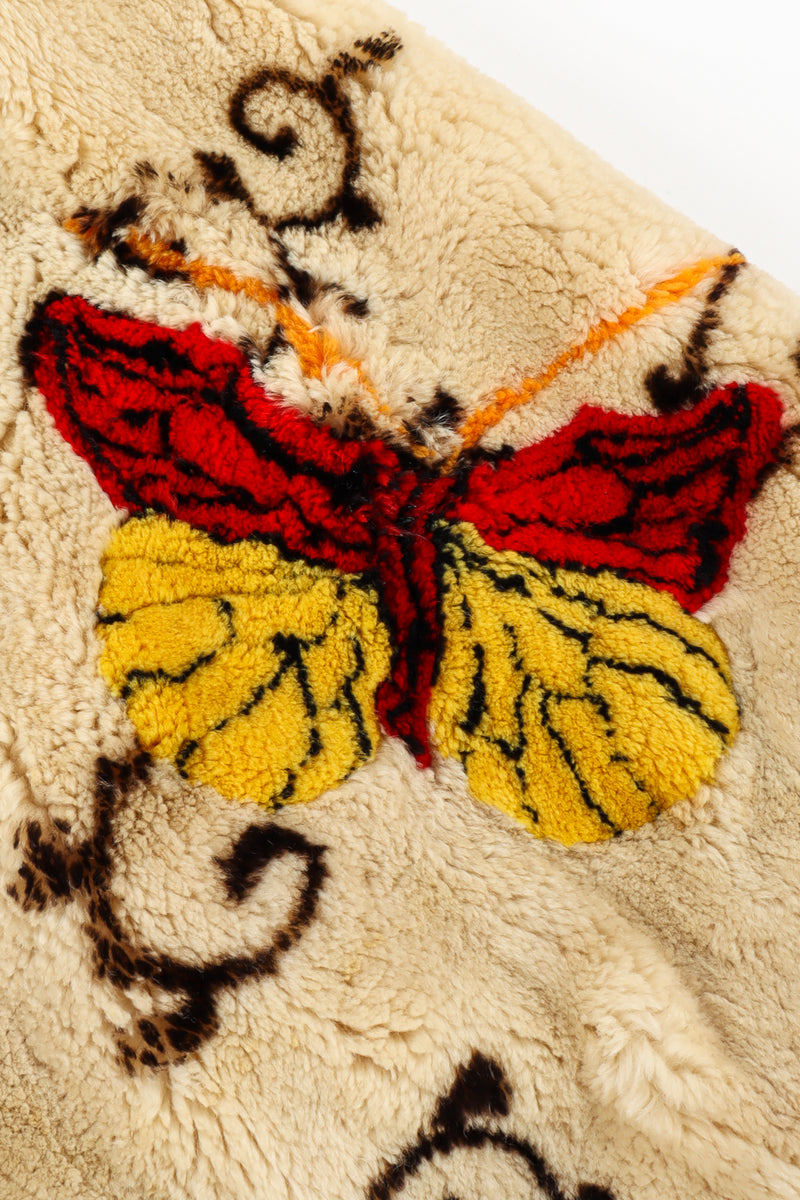 Vintage Zuki Sheared Beaver Butterfly Jacket butterfly print @ Recess LA