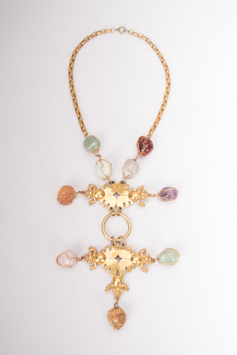 Modernist Fly Gemstone Necklace Accessocraft