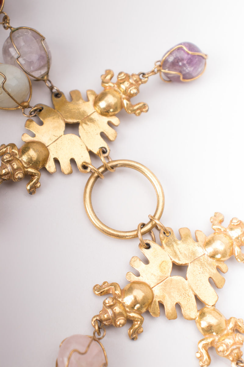 Modernist Fly Gemstone Necklace Accessocraft