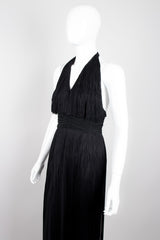 Lilli Diamond Vintage Halter Fringe Dress