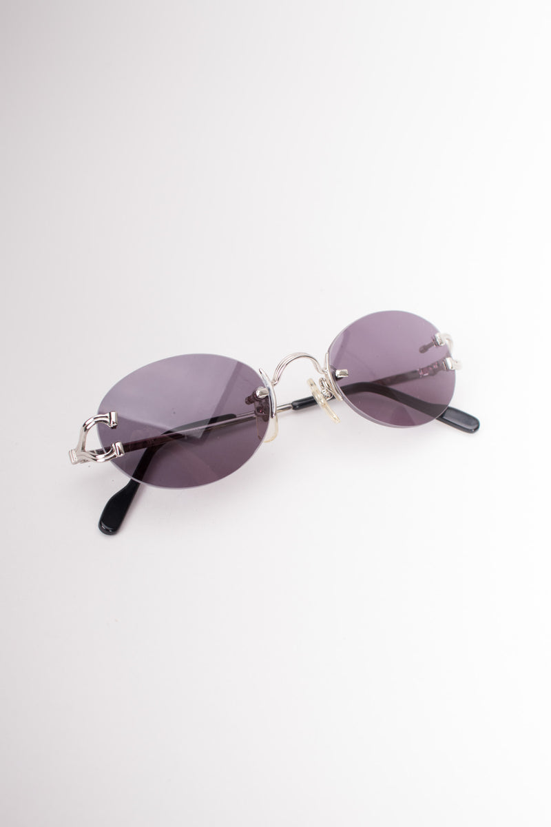 Cartier Madison C Rimless Wire Chrome Sunglasses
