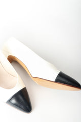 Chanel Classic Low Cap Toe Pumps