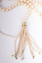 Chanel Signature Pearl Tassel Belt Necklace