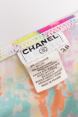 Chanel Boutique Watercolor Spandex  Unitard Jumpsuit & Silk Shirt Set