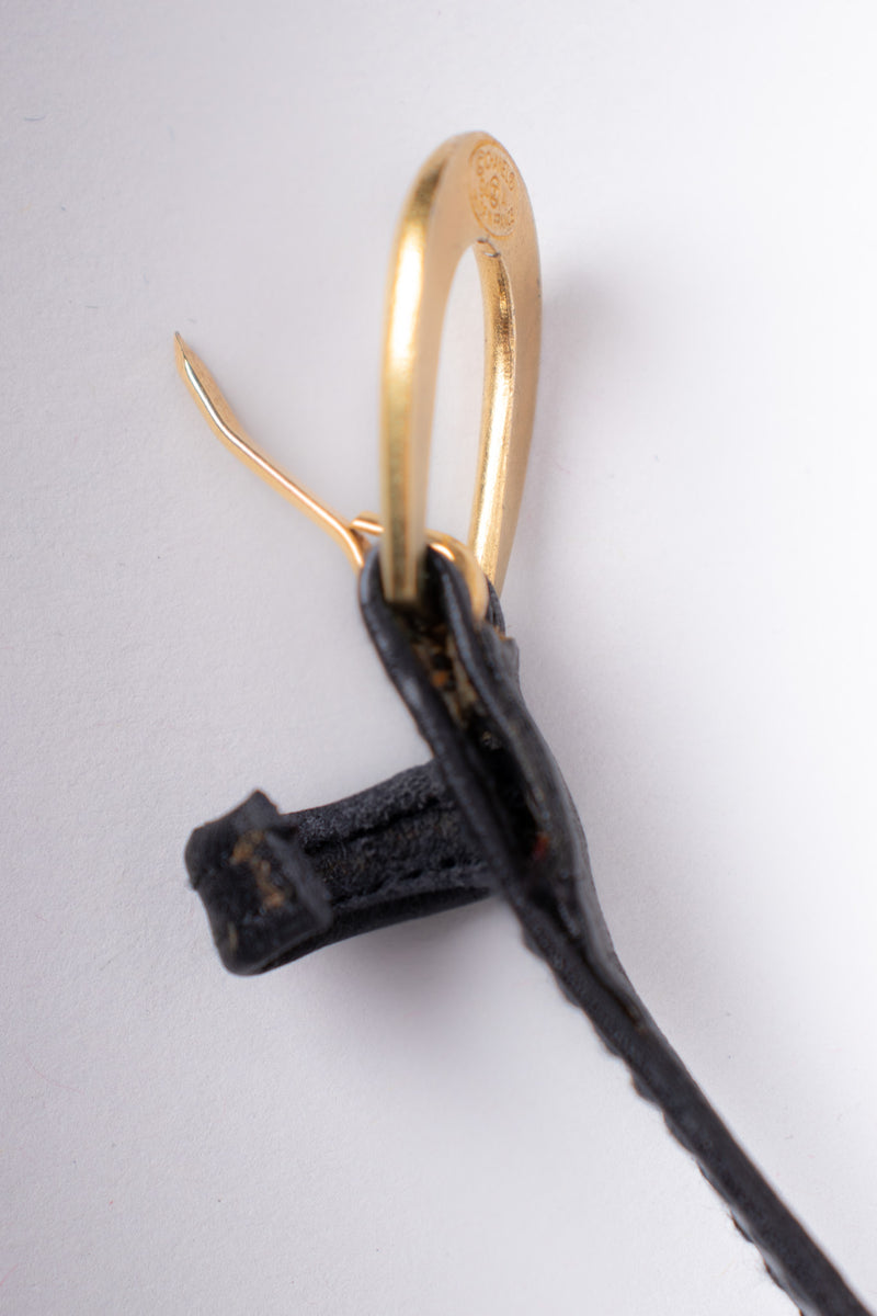 Chanel Thin Braided Leather Chain Charm Belt