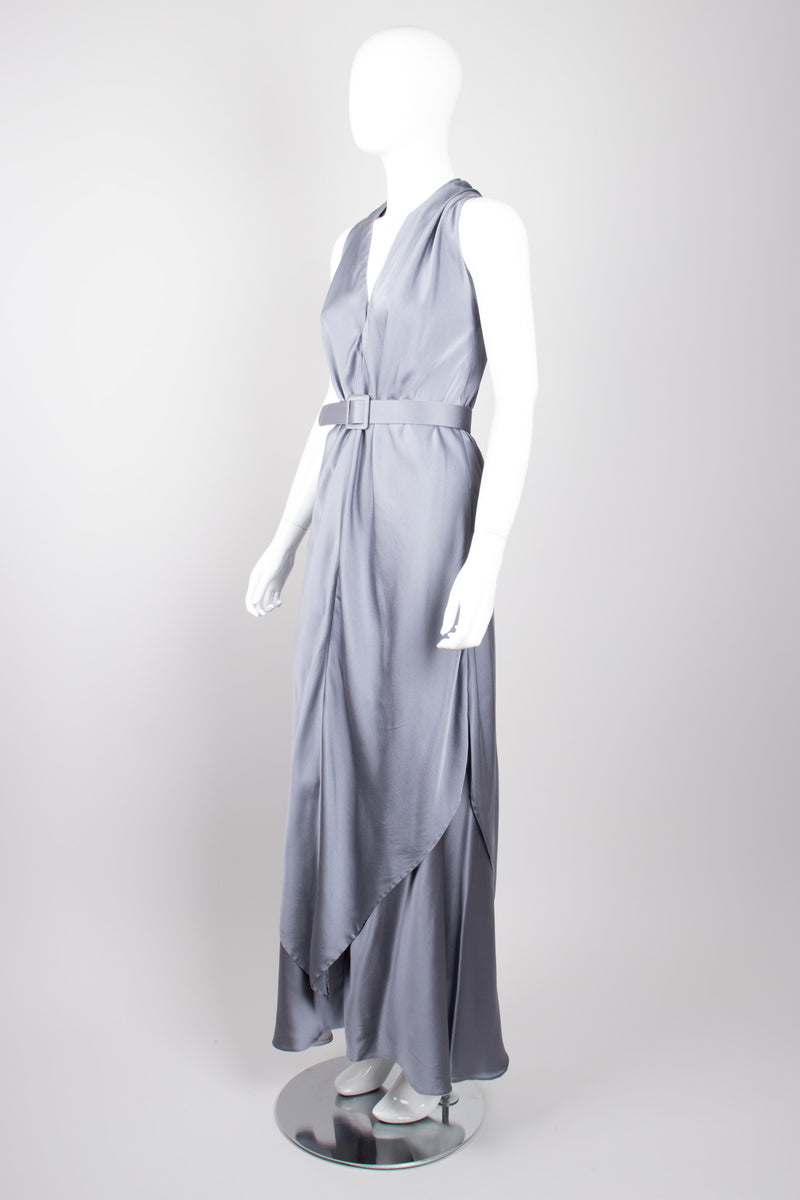 layered silk dress Pauline Trigere Vintage Layered Misty Silk Charmeuse Belted Dress – Recess