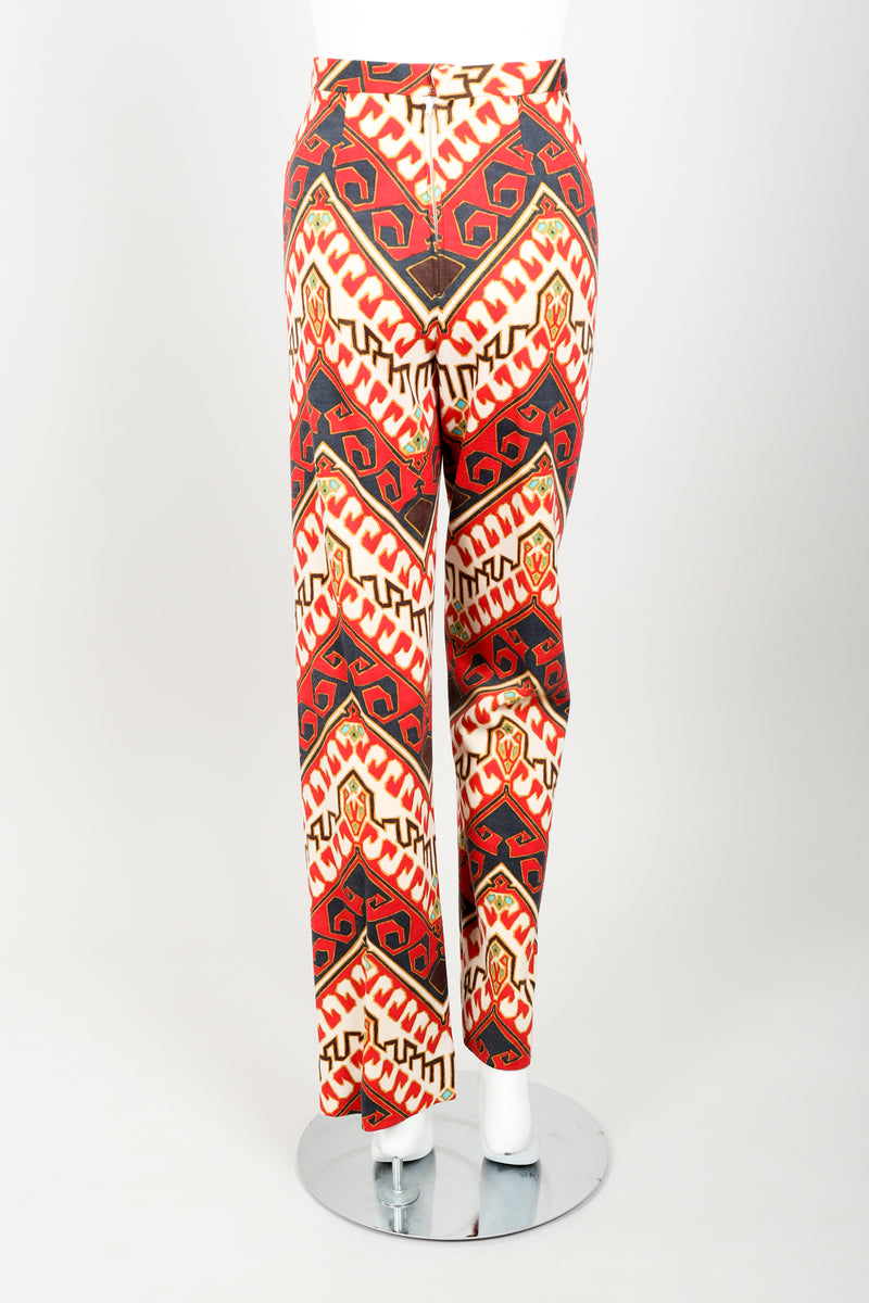 Vintage Chester Weinberg Geometric Dress & Pant Set Back Pant at Recess