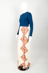 Vintage Chester Weinberg Geometric Dress & Pant Set Angle at Recess