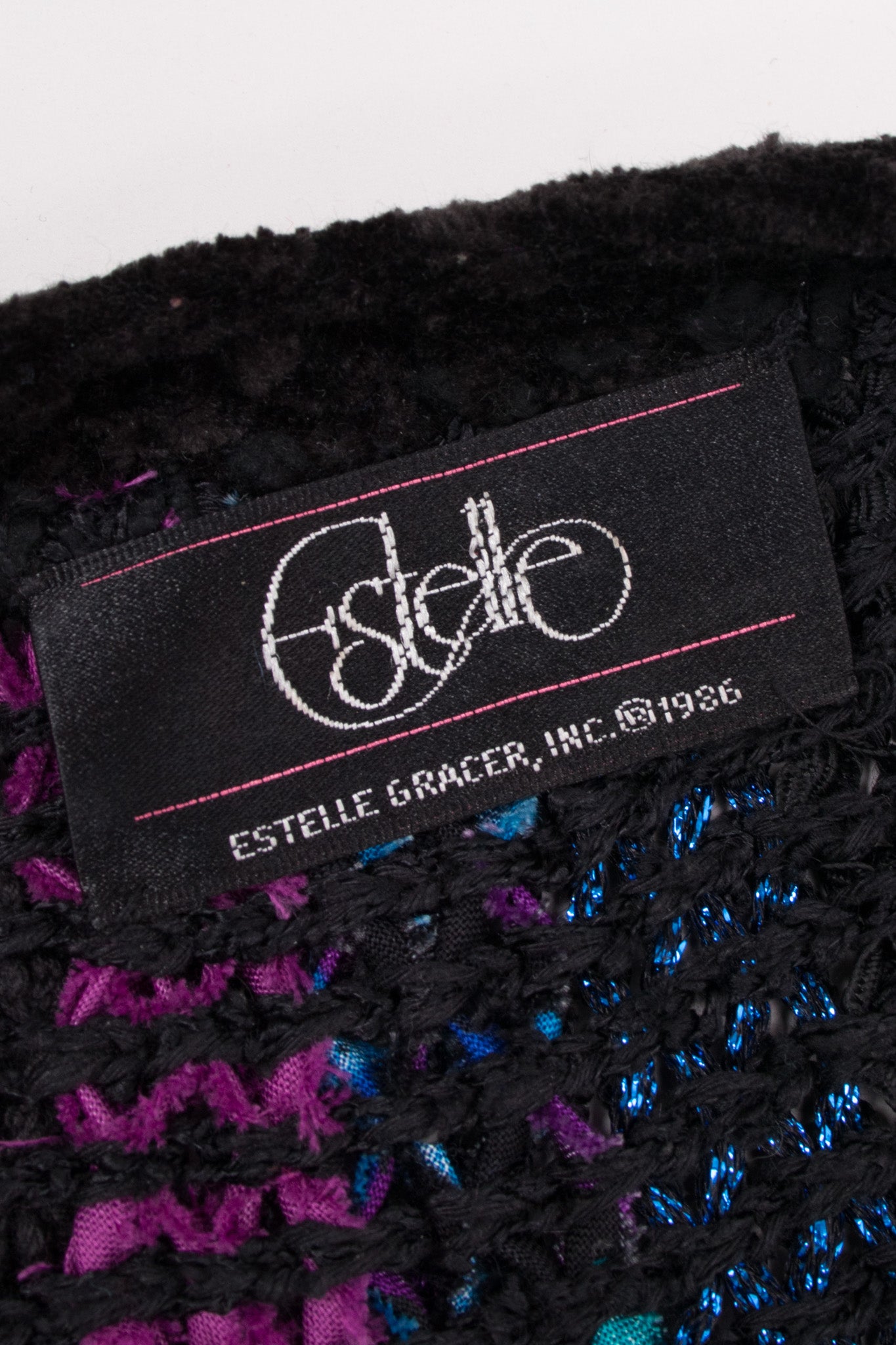 Estelle Vintage Braided Rag Fringe Chenille Jacket