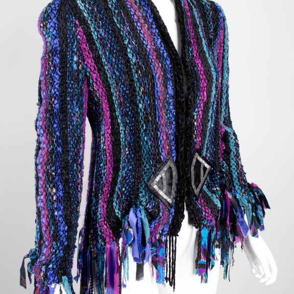 Yarn on sale fringe jacket