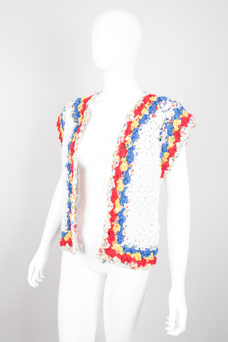 Estelle Braided Rag Primary Rainbow Vest