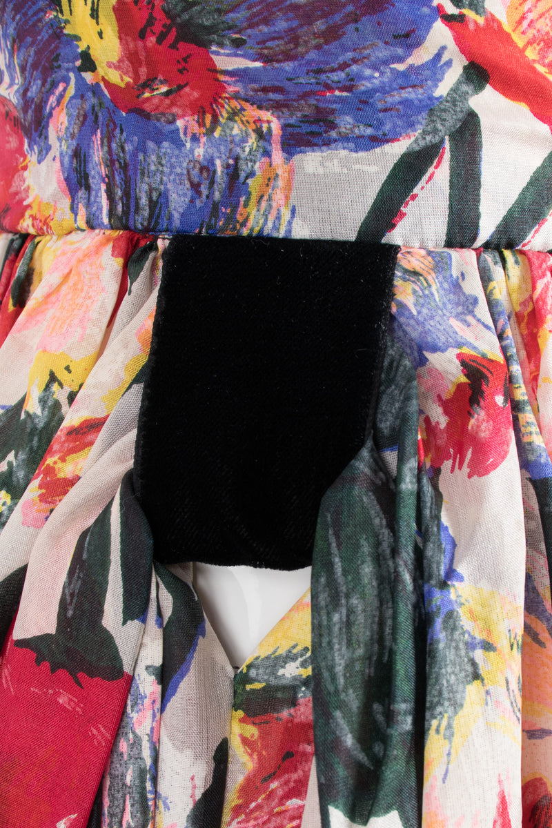 Fanée Floral Bloom Oil Painting Midi Skirt