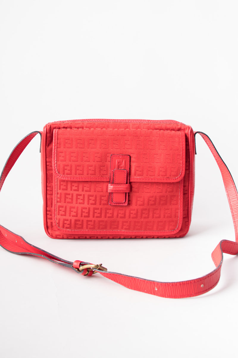 FENDI Mini Camera Bag in Red