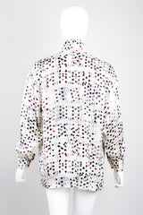 Salvatore Ferragamo Vintage Decked Out Playing Card Silk Shirt