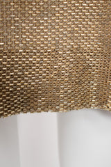 Fred Hayman Vintage Liquid Gold Backless Beaded Cocktail Dress