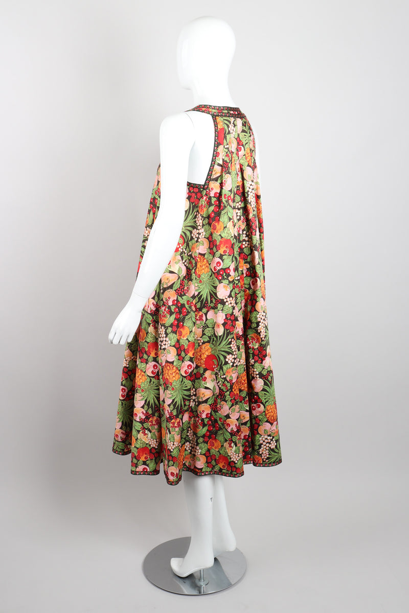 Bernard Perris Summer Fruits Peaches Trapeze Dress