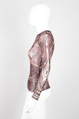 Jean Paul Gaultier JPG Maille Classique Henna Tattoo Illusion Mesh Shirt