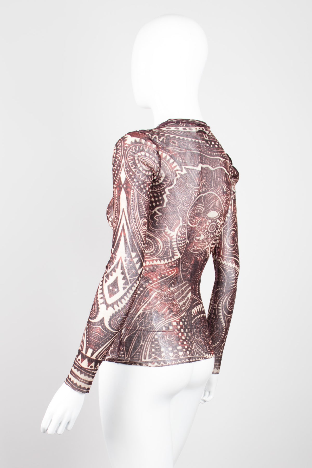 Jean Paul Gaultier JPG Maille Classique Henna Tattoo Illusion Mesh 