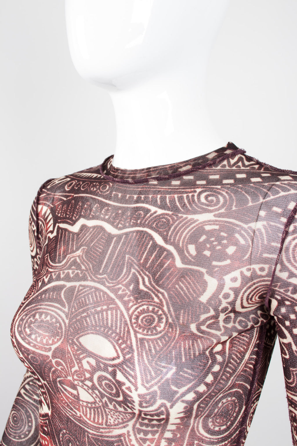 Tattoo Illusion Mesh T-Shirt