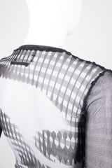 Jean Paul Gaultier JPG Maille Greta Garbo Illusion Mesh Shirt