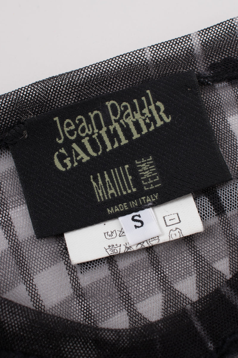 Jean Paul Gaultier JPG Maille Greta Garbo Illusion Mesh Shirt