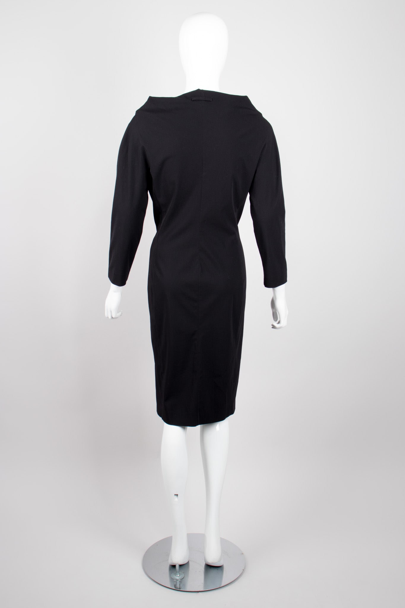 Jean Paul Gaultier Femme Elegant First Lady Draped Wrap Dress