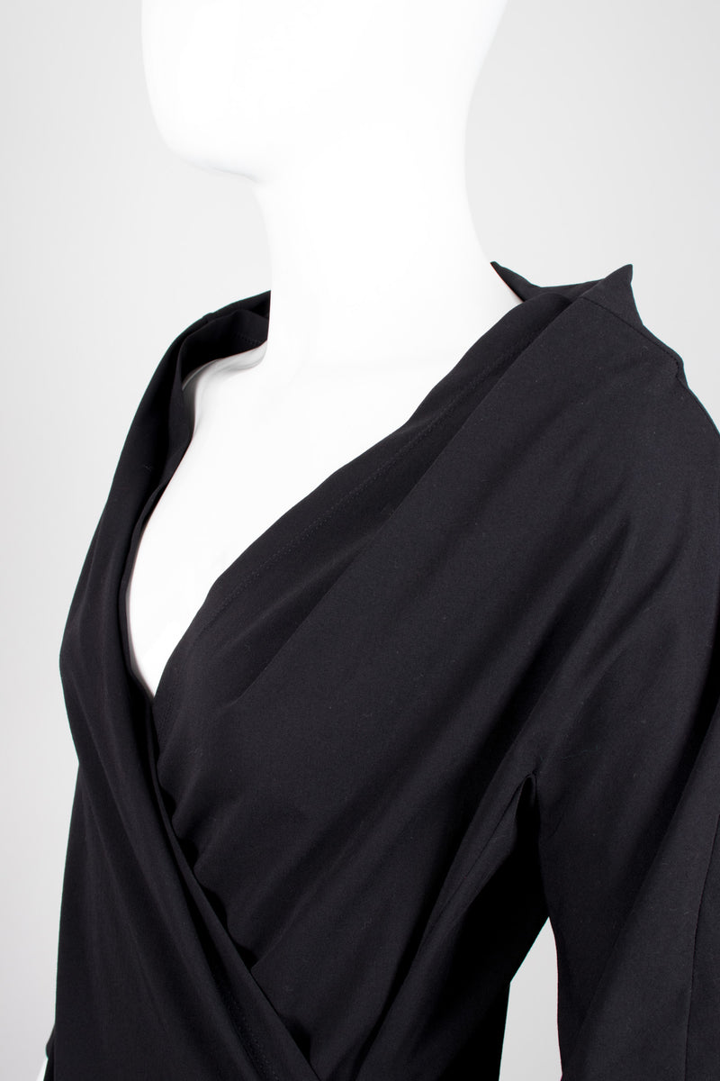 Jean Paul Gaultier Femme Elegant First Lady Draped Wrap Dress