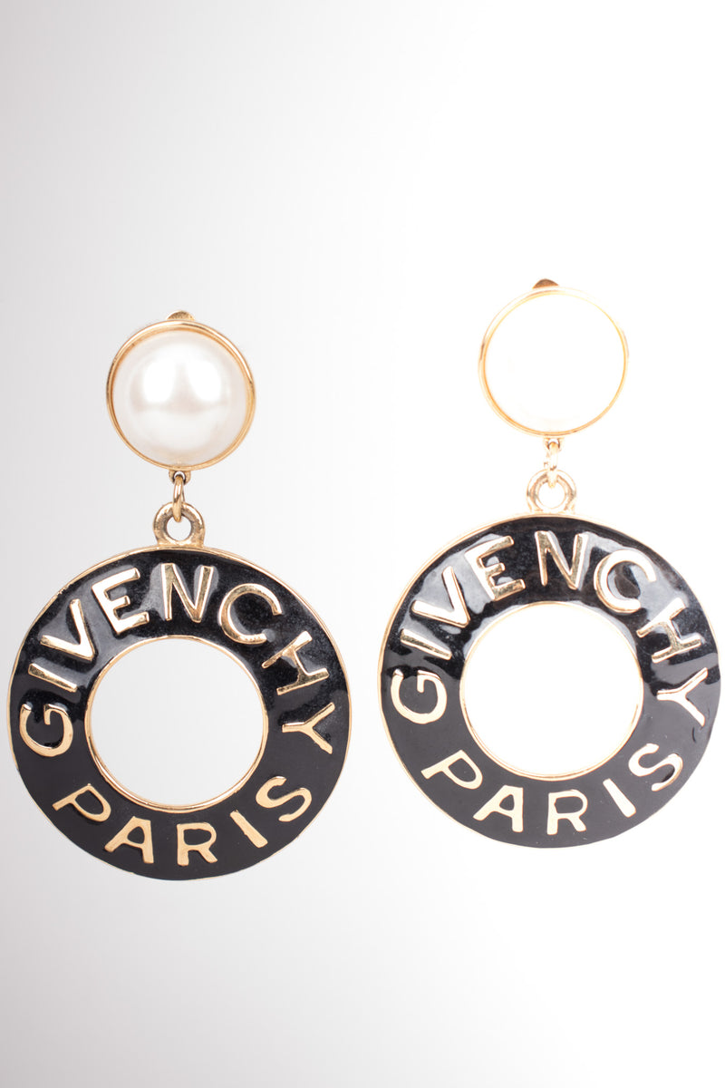 New 20P Chanel Pearl and crystal drop earrings