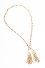 Vintage Gold Tassel Wrap Necklace