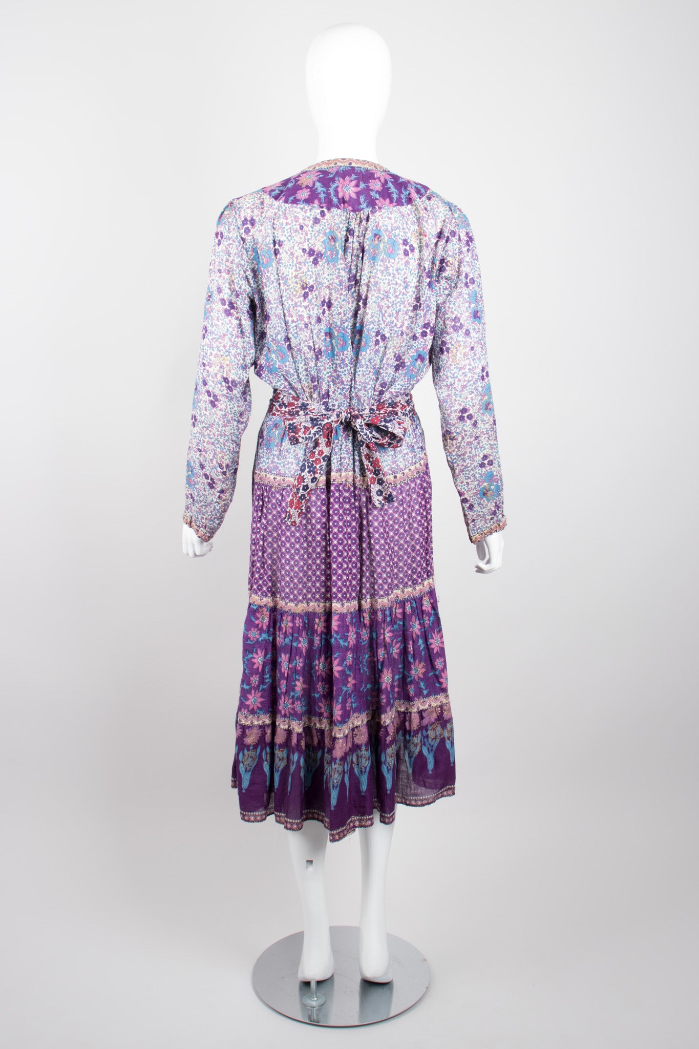 Kaiser Vintage Cotton Gauze Printed Peasant Dress