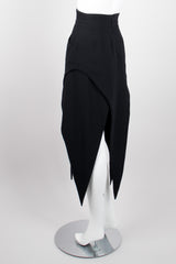 Karl Lagerfeld Wool High Waist Pointed Hem Skirt