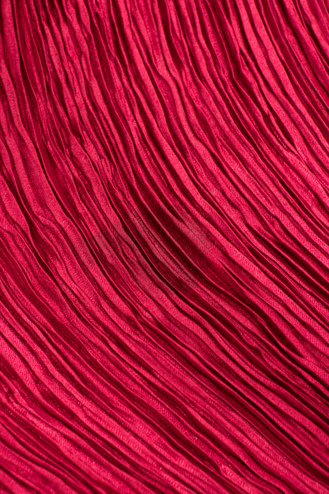 Mary McFadden Pleated Jeweled Back Dress GoT Game Of Thrones Cersei Red Wedding