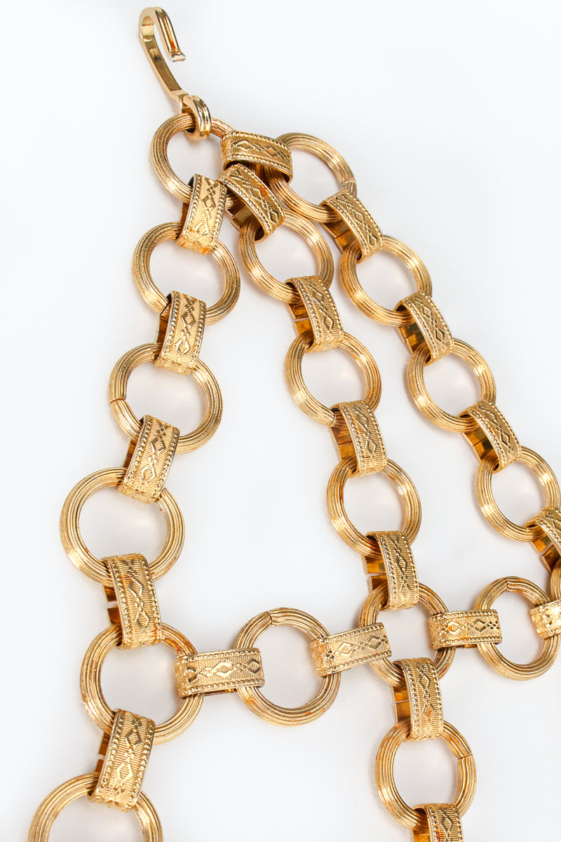 Vintage Double Draped Chain Belt Detail at Recess LA