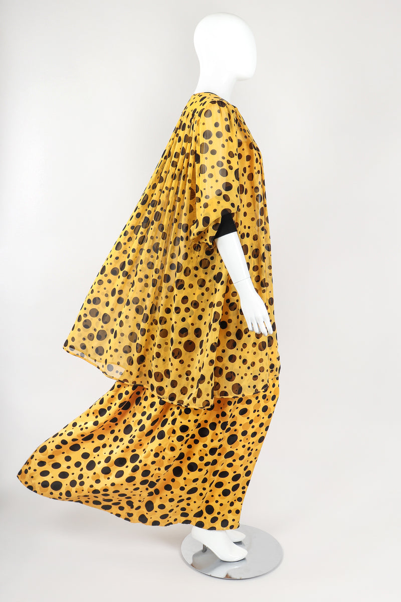 Recess Designer Consignment Vintage Valentino Night Silk Dot Dress & Sheer Jacket Yayoi Kusama Los Angeles Resale
