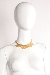 Vintage Curb Chain Coin Collar Necklace on mannequin at Recess Los Angeles