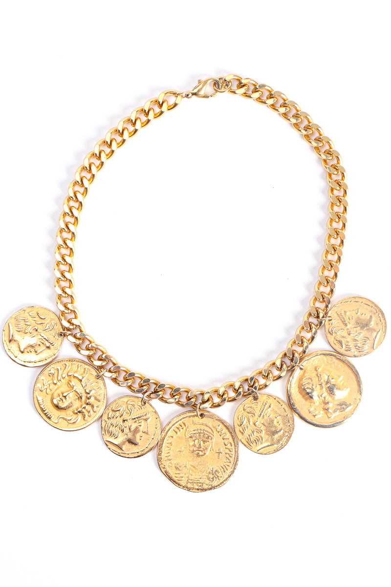 Vintage Curb Chain Coin Collar Necklace at Recess Los Angeles