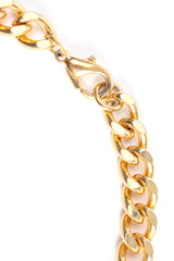 Vintage Curb Chain Coin Collar Necklace clasp at Recess Los Angeles